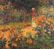 Claude Monet Garden Path at Giverny Norge oil painting reproduction